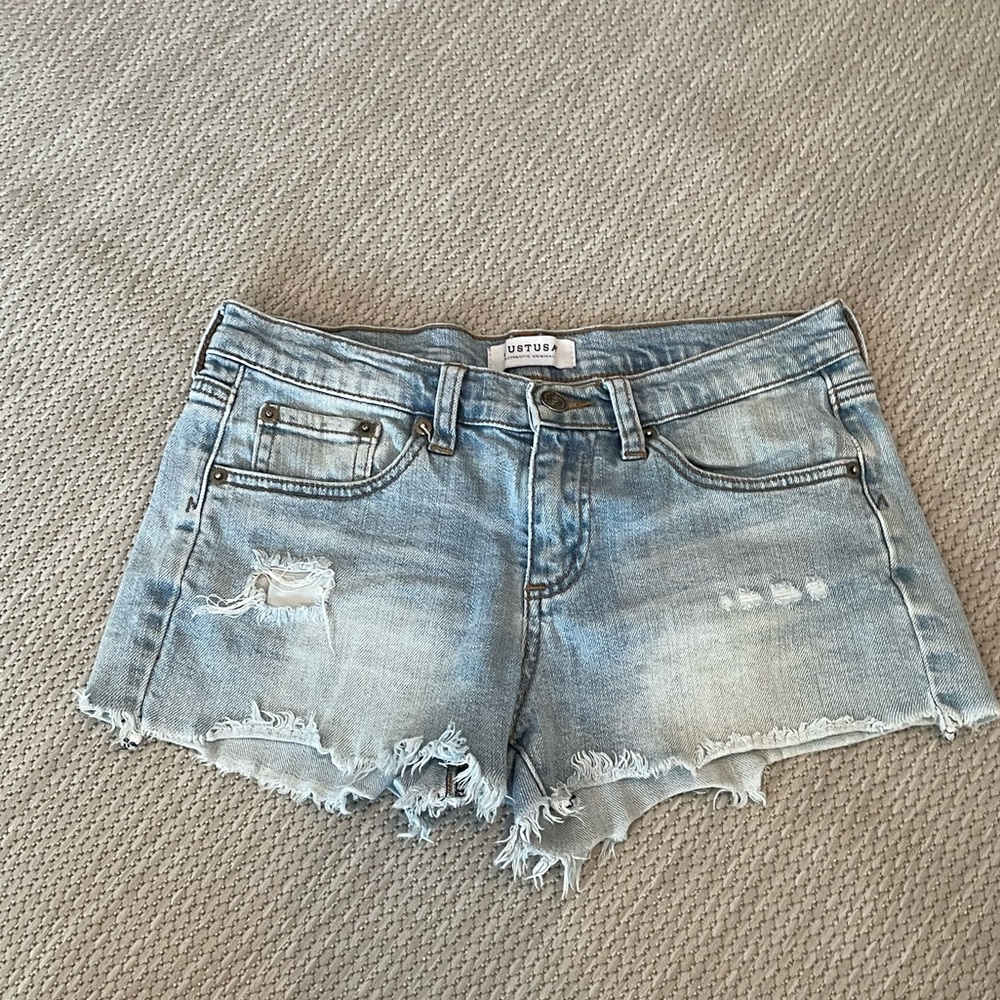 Just USA light wash denim shorts Size XS